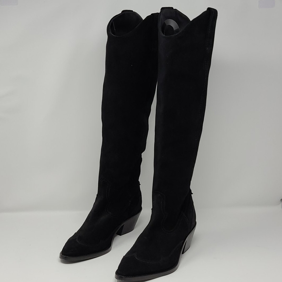 All Saints Shoes - All Saints Valery Suede Knee  High Boots Size 38